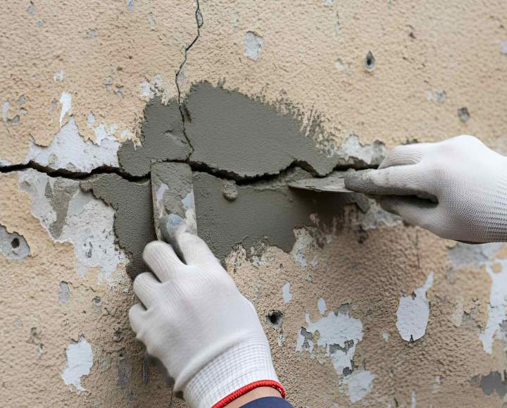 Réparation fissures murales Québec
